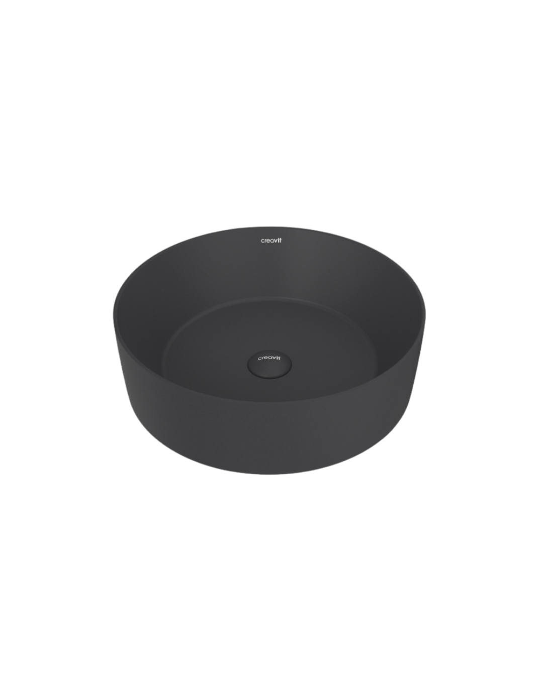 Creavit Nice Tezgah Üzeri Lavabo Ø45 cm Mat Antrasit NC045.00AM