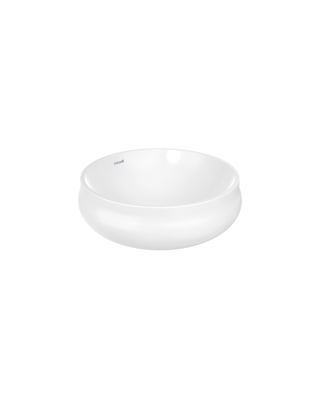 Creavit Gordo Tezgah Üstü Lavabo Ø40 cm Parlak Beyaz GO140