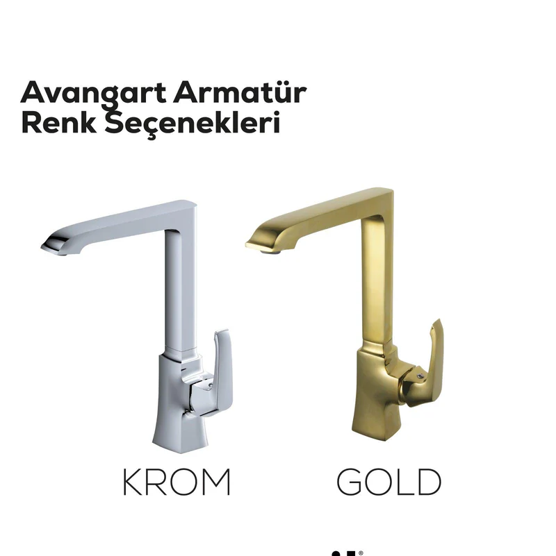 CREAVİT AG8500  Avangart Mutfak Armatürü Krom