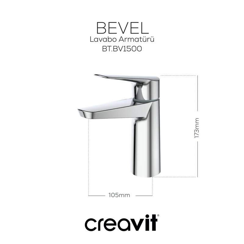 Creavit BV1500  Bevel Lavabo Armatürü