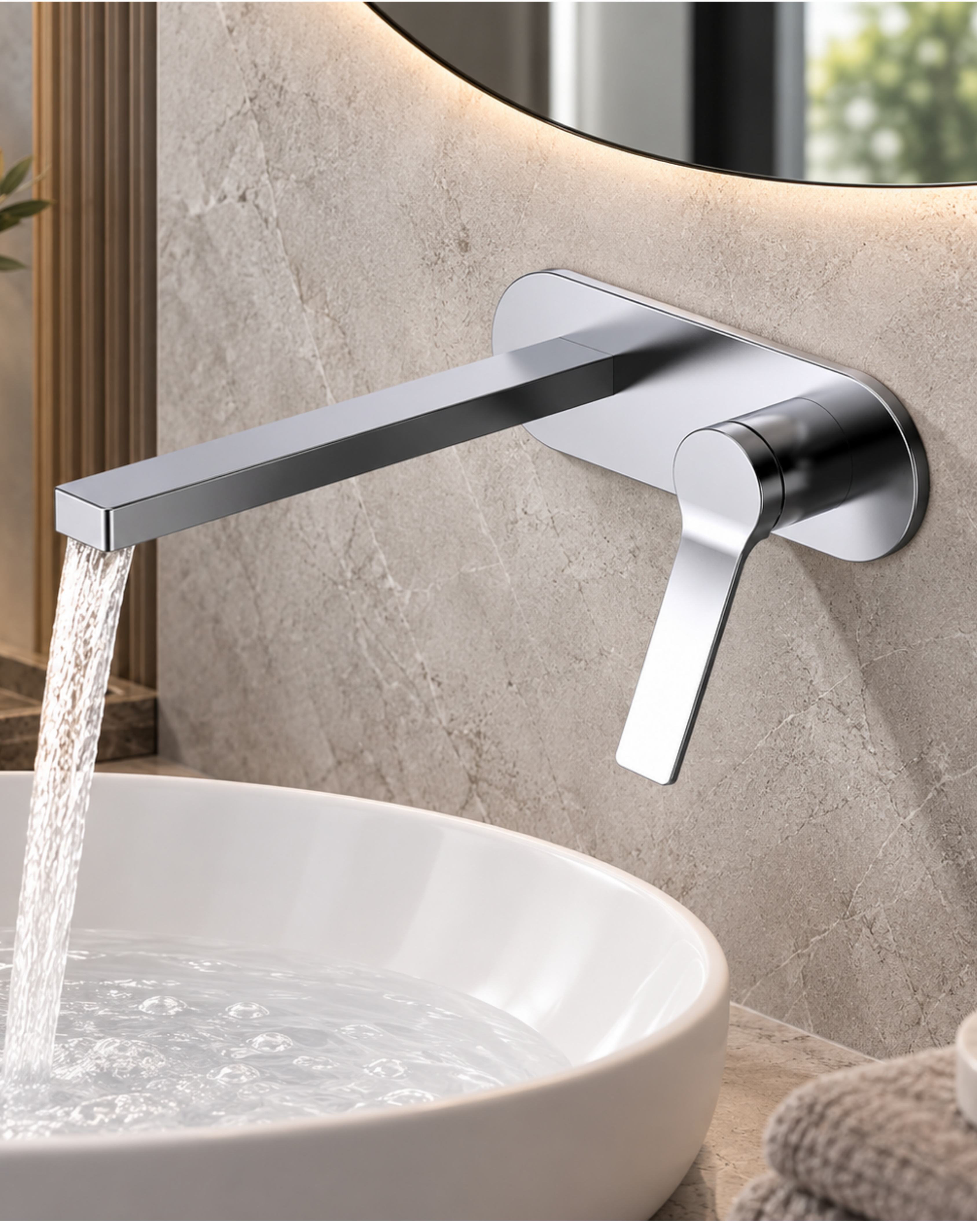 Creavit Ritmo Ankastre Lavabo Armatürü Krom RT1400