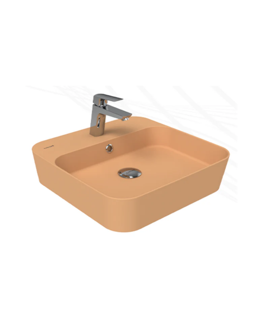 Creavit Loop Kare Çanak Lavabo  Şeftali Tüyü LP046-00ST