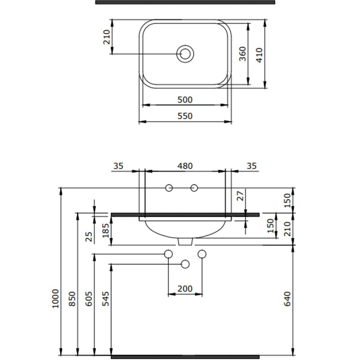 Bocchi Scala Tezgahaltı Lavabo 55 Cm Mint Yeşil 1006-033-0125