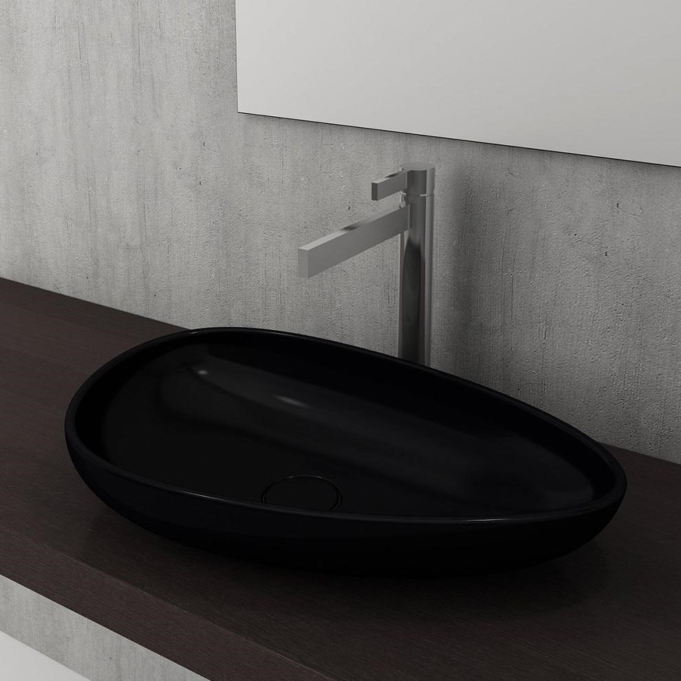Bocchi Etna Çanak Lavabo 58 Cm Parlak Siyah 1114-005-0125
