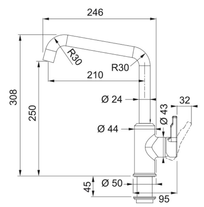 Franke 115.0595.062 Urban Mutfak Bataryası