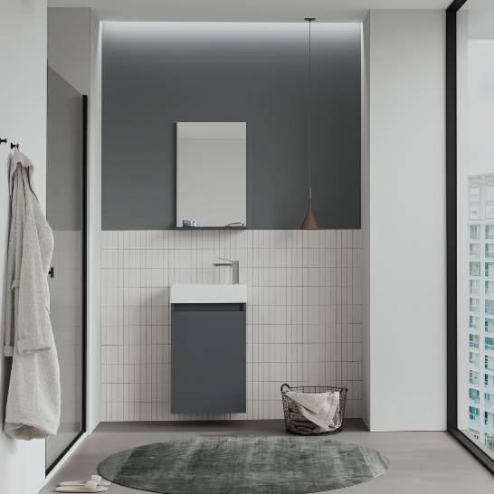 Orka Conza 45 CM Banyo Dolabı Takımı Antrasit