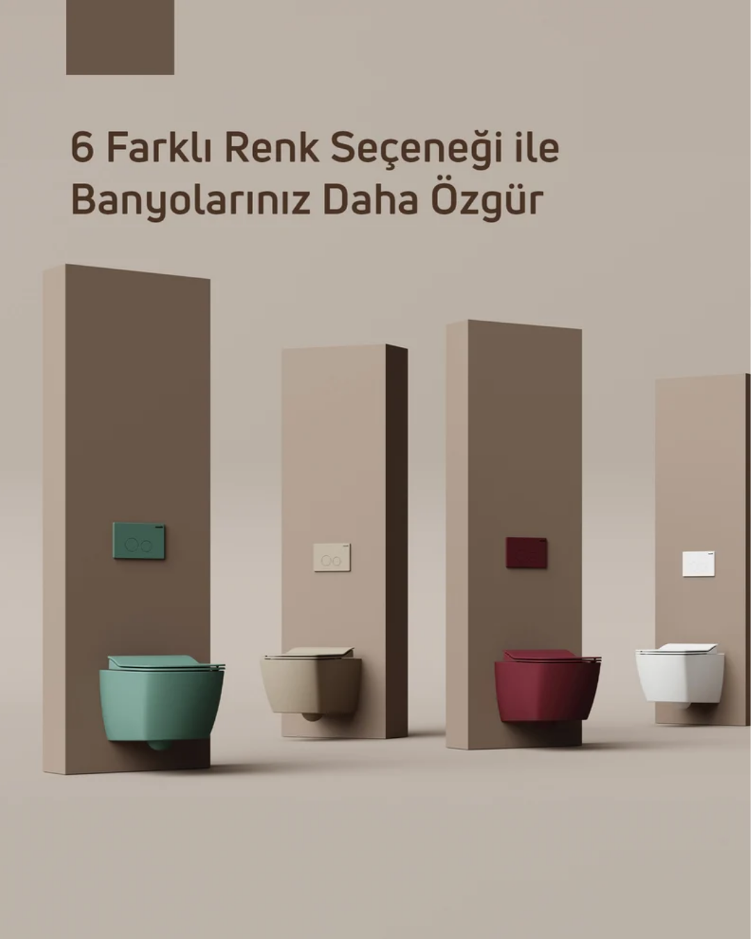 Creavit Elegant Rim-Off Duroplast Yavaş Kapanan Klozet Kapaklı Nil Yeşili Set EG321-00NY