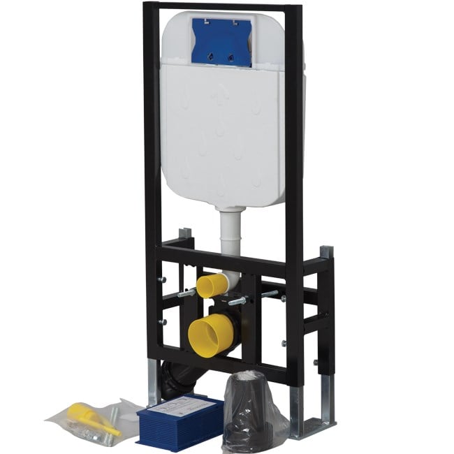 Asma Klozetler İçin Alçıpan Duvarlar İçi Uygulamalı Set-3-6 lt Gövde-Yere Hızlı Montaj 3-6 LT. Gövde