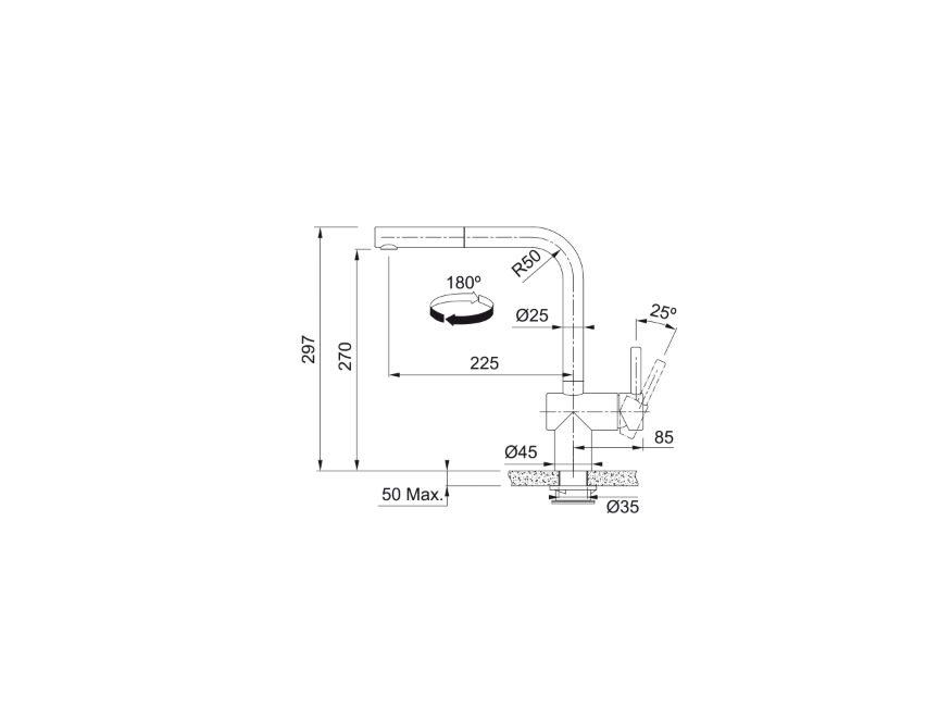 FRANKE Atlas Neo Sensor Doccia Inox Spiralli Mutfak Bataryası 115.0625.523