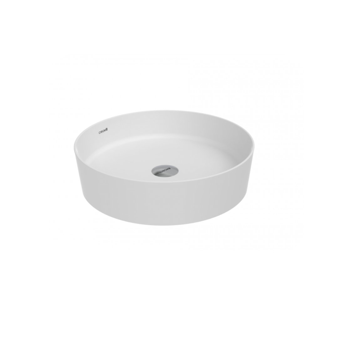 Creavit LP145.00MB Loop Yuvarlak Çanak Lavabo Ø45 cm Mat Beyaz