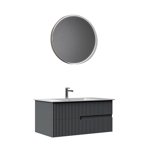Orka Moonlight 70 CM Banyo Dolabı Takım Mat Antrasit