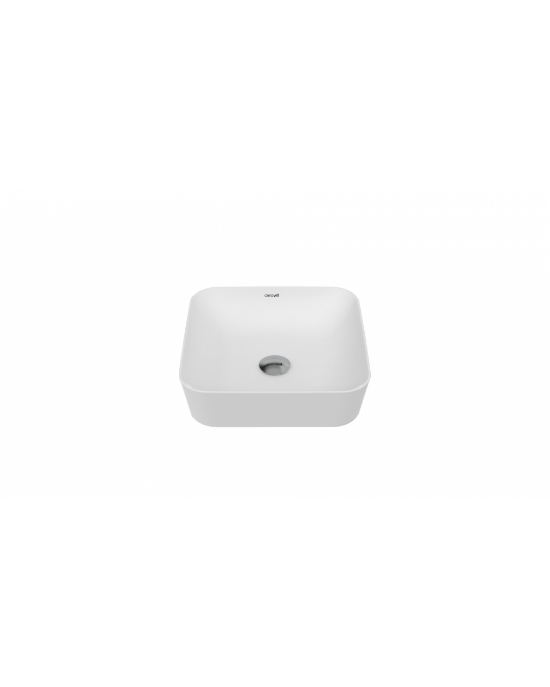Creavit Ultra Tezgah Üstü 40 Cm Çanak Lavabo Parlak Beyaz UL040