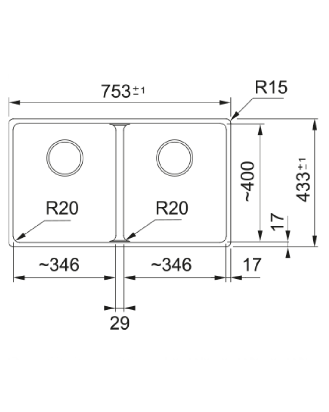 Franke Maris MRG 120-35-35 Tezgah altı Stone Grey Granit Evye