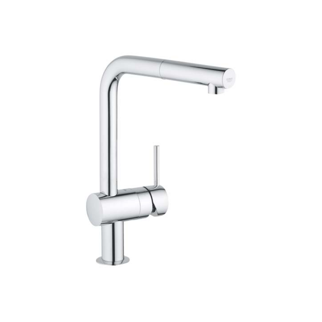 Grohe Eviye Bataryası Spiralli Tek Akışlı Minta Krom 32168000
