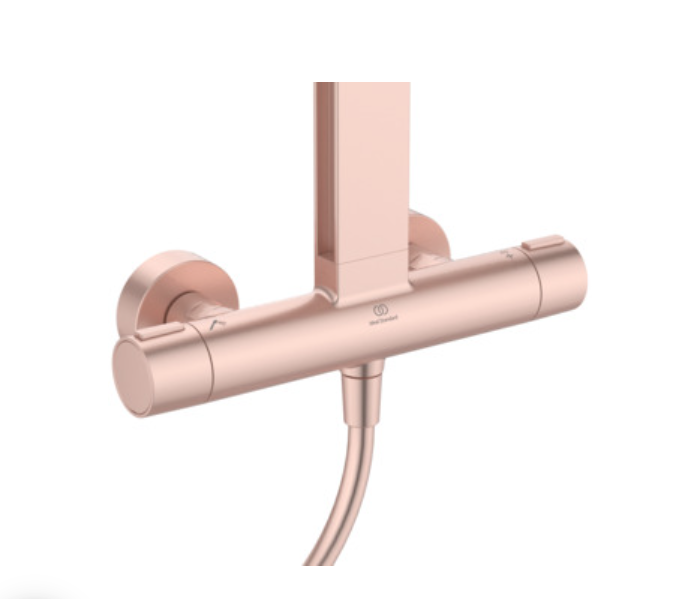 İdeal Standard BD583RO Ceratherm Alu+ Termostatik Duş Sistemi-Rose