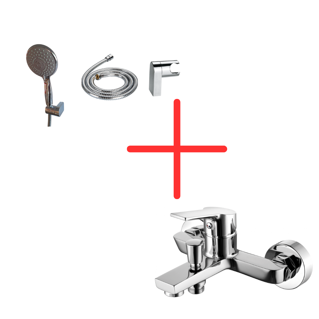 Creavit SH150-3 Fonksiyonlu El Duşu ve LN2500 Luna Banyo Armatürü Seti