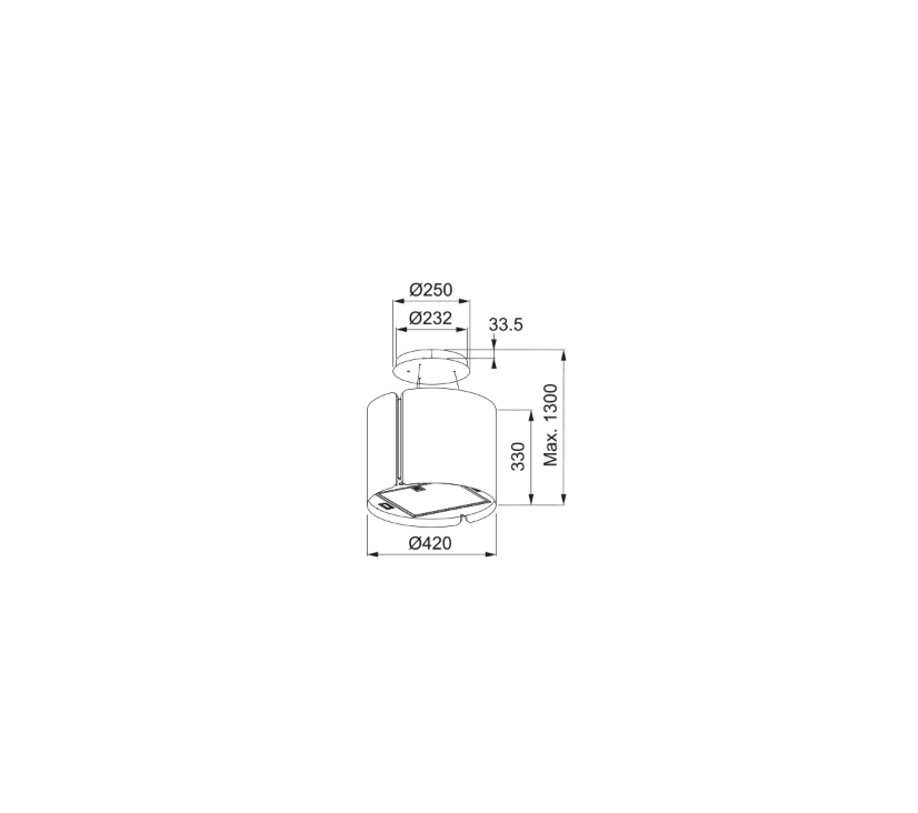 FRANKE Ada Smart FSMS F42 SS/BK MATT Inox Davlumbaz 345.0654.870