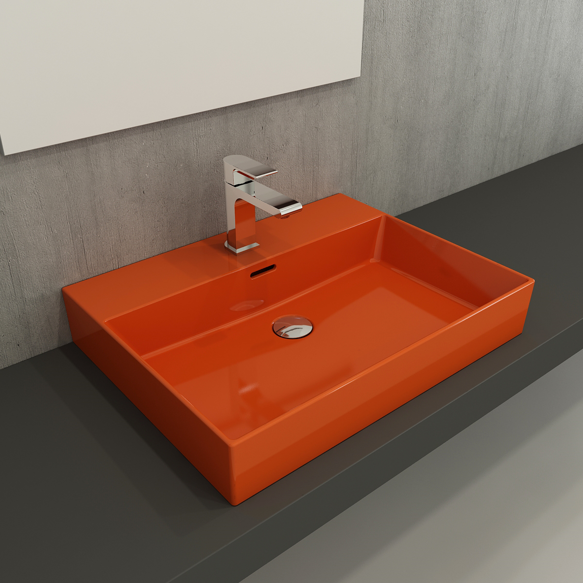 Bocchi Milano Lavabo 60 cm Parlak Turuncu 1376-012-0126