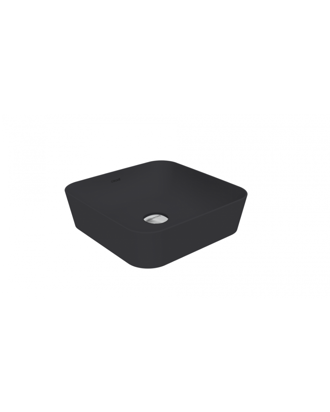 Creavit Ultra Kare Çanak Lavabo 40 cm Mat Antrasit UL040-00AM