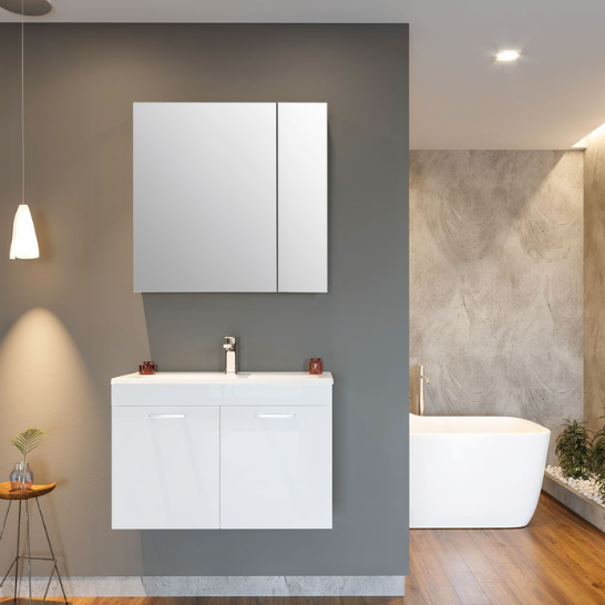 Orka Bafa 80 Cm Banyo Dolabı Takım  Beyaz