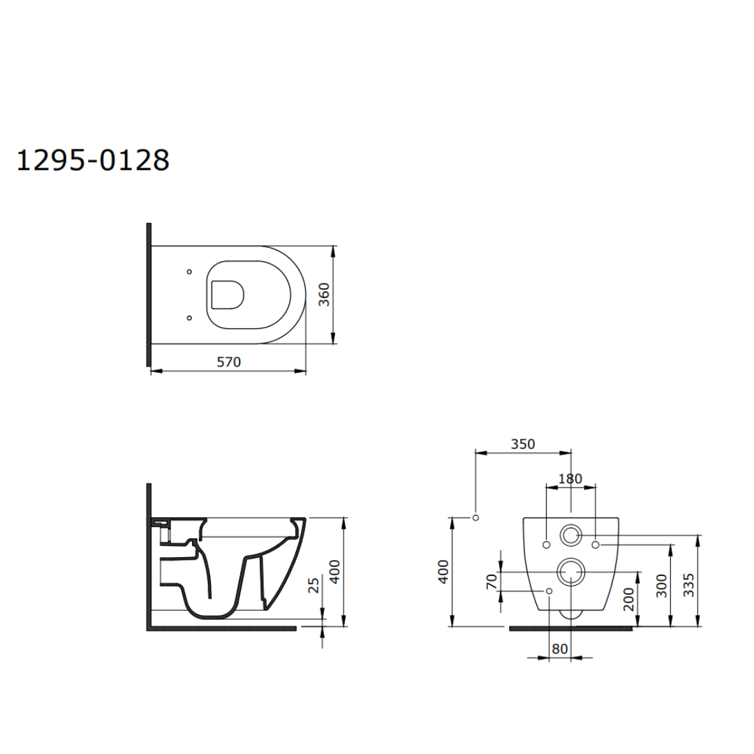 Bocchi 1295-011-0128 Venezia Rimless Asma Klozet ve Kapağı Mat Kaşmir