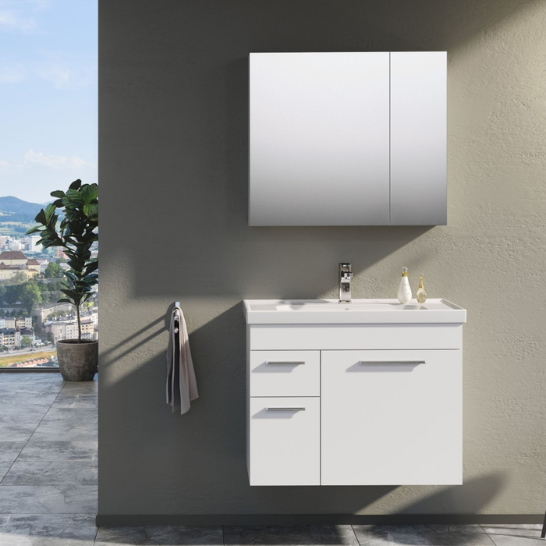 Orka Enez 80 cm Banyo Dolabı Takım Beyaz