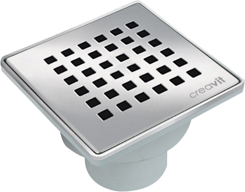 Creavit Yer Sifonu Plastik Gövdeli 10x10 cm