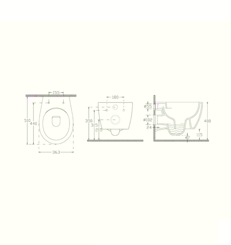 ideal standard Z267801 Strada O New Clearim Asma Klozet- ve kapak White