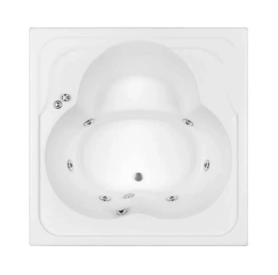 SANACRYL Round Cube Spa & Havuz S453 150x150x65h