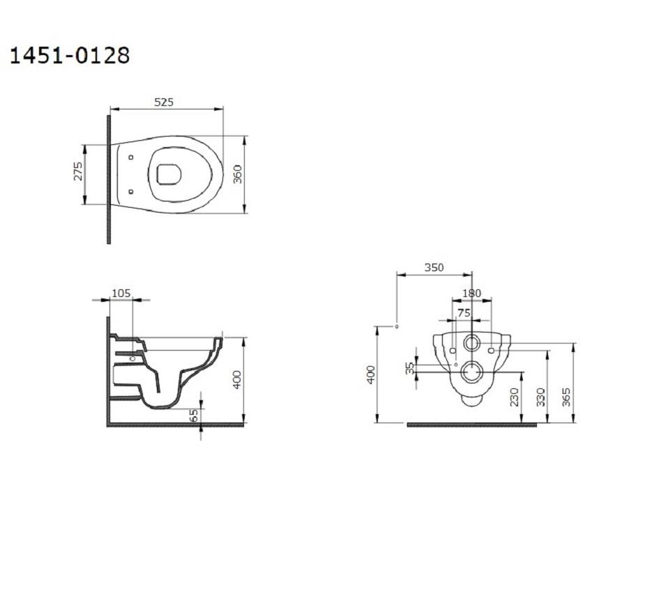 Bocchi Taormina Pro Rimless Asma Klozet Set 1451-001-0128