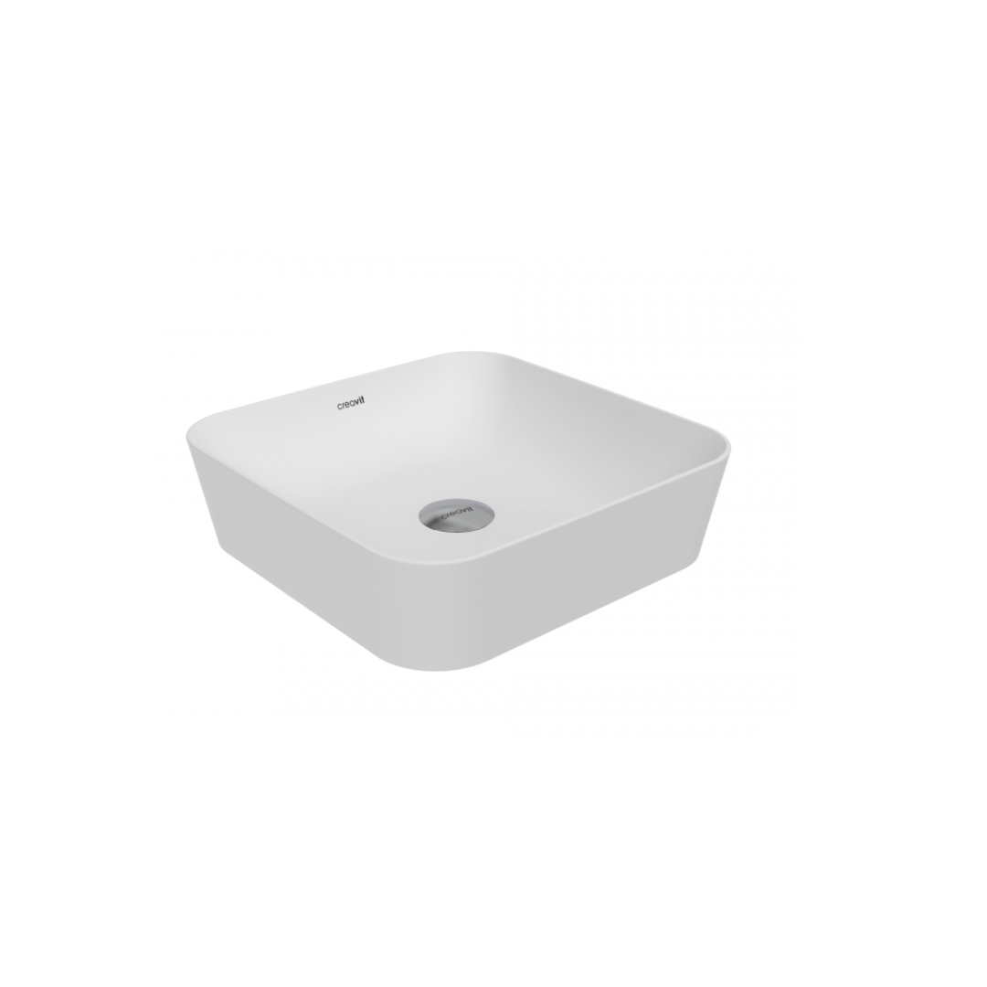 Creavit Ul040 Tezgah Üstü 40 Cm Ultra Çanak Lavabo Parlak Beyaz