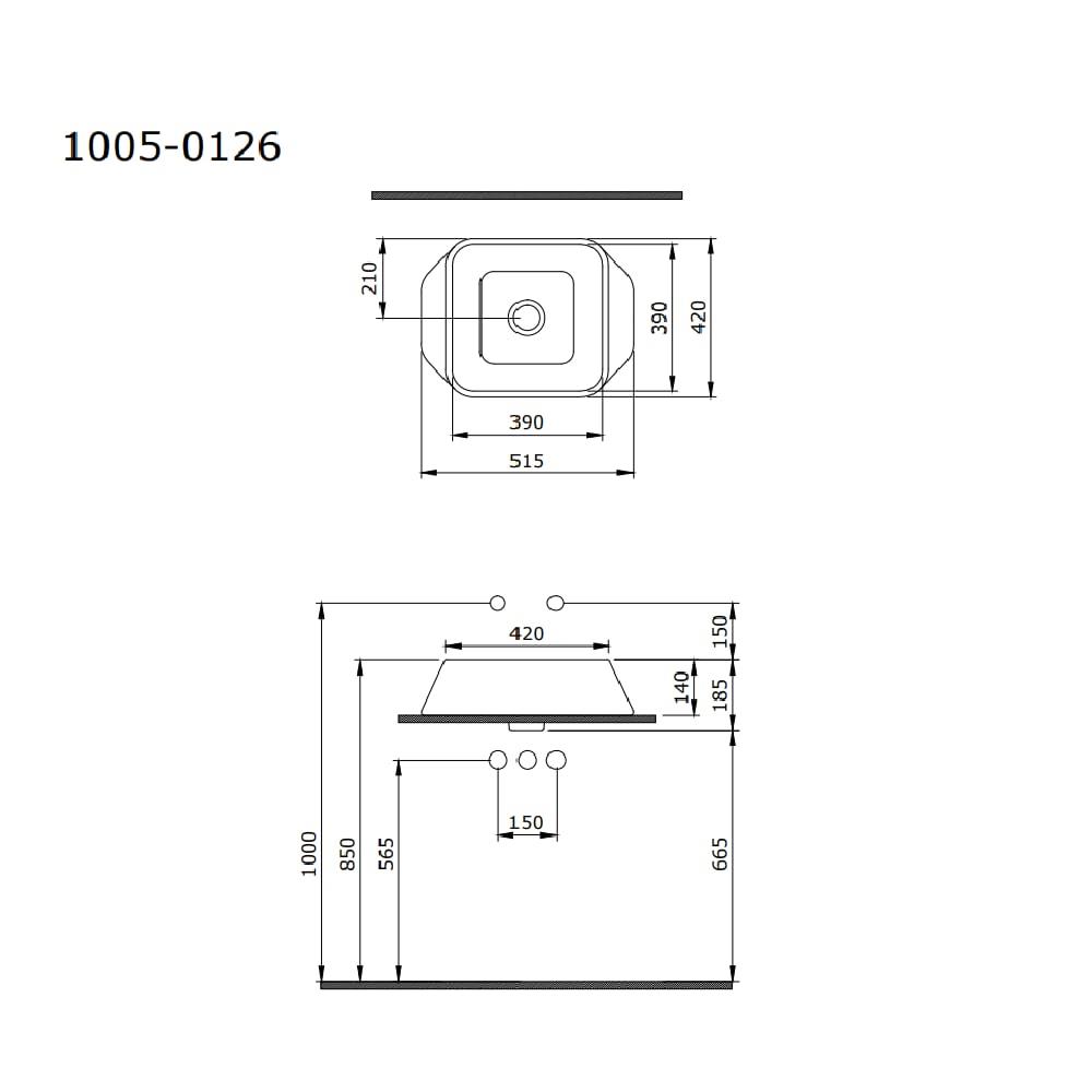 Bocchi Firenze Çanak Lavabo Parlak Beyaz