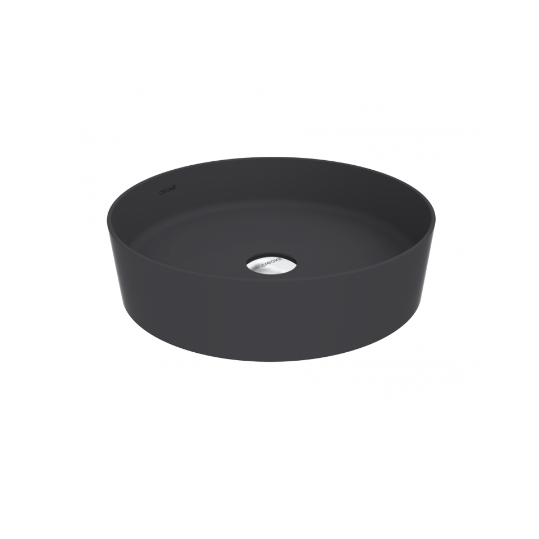 CREAVİT Loop Ø 45 cm Çanak Lavabo LP145-00AM Antrasit Mat