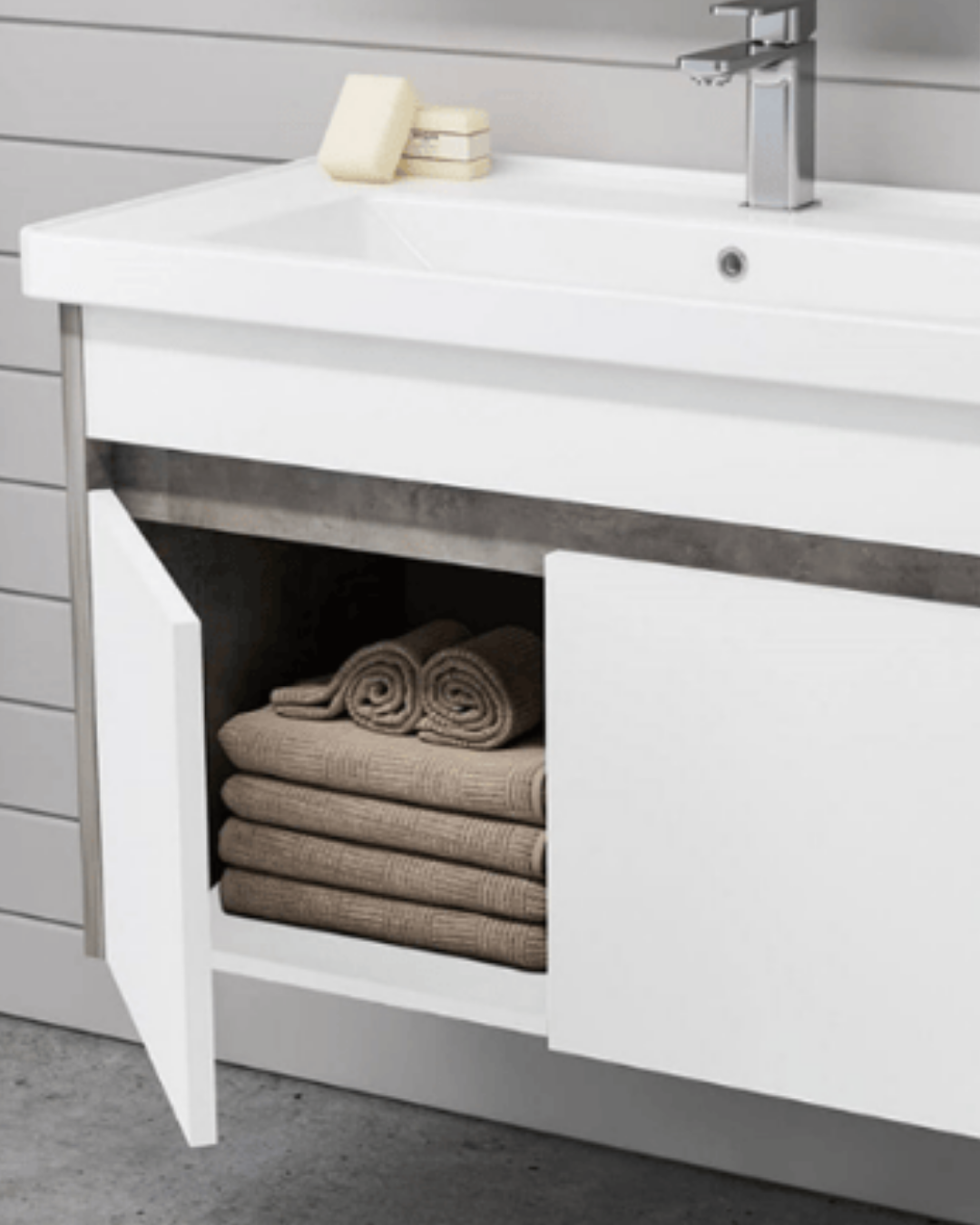 Orka Aydos 85 Cm Banyo Dolabı Takım