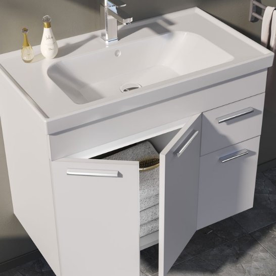 Orka Enez 100 cm Banyo Dolabı Takım Beyaz