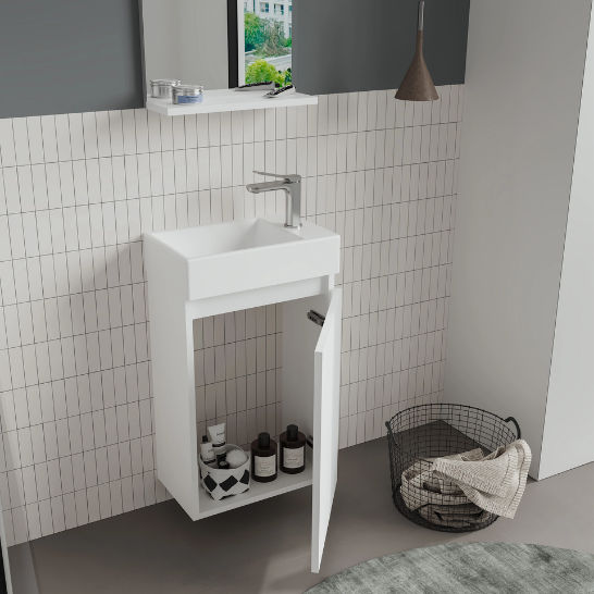 Orka Conza 45 CM Banyo Dolabı Takımı Beyaz