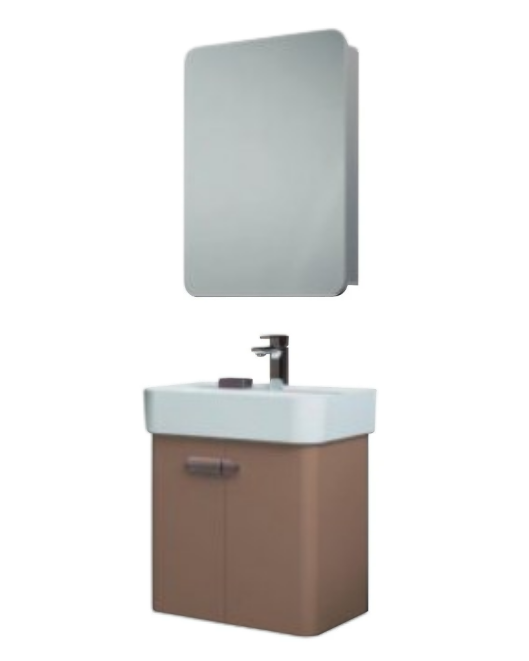 Orka Orbit 55 CM Banyo Dolabı Takımı Parlak Vizon
