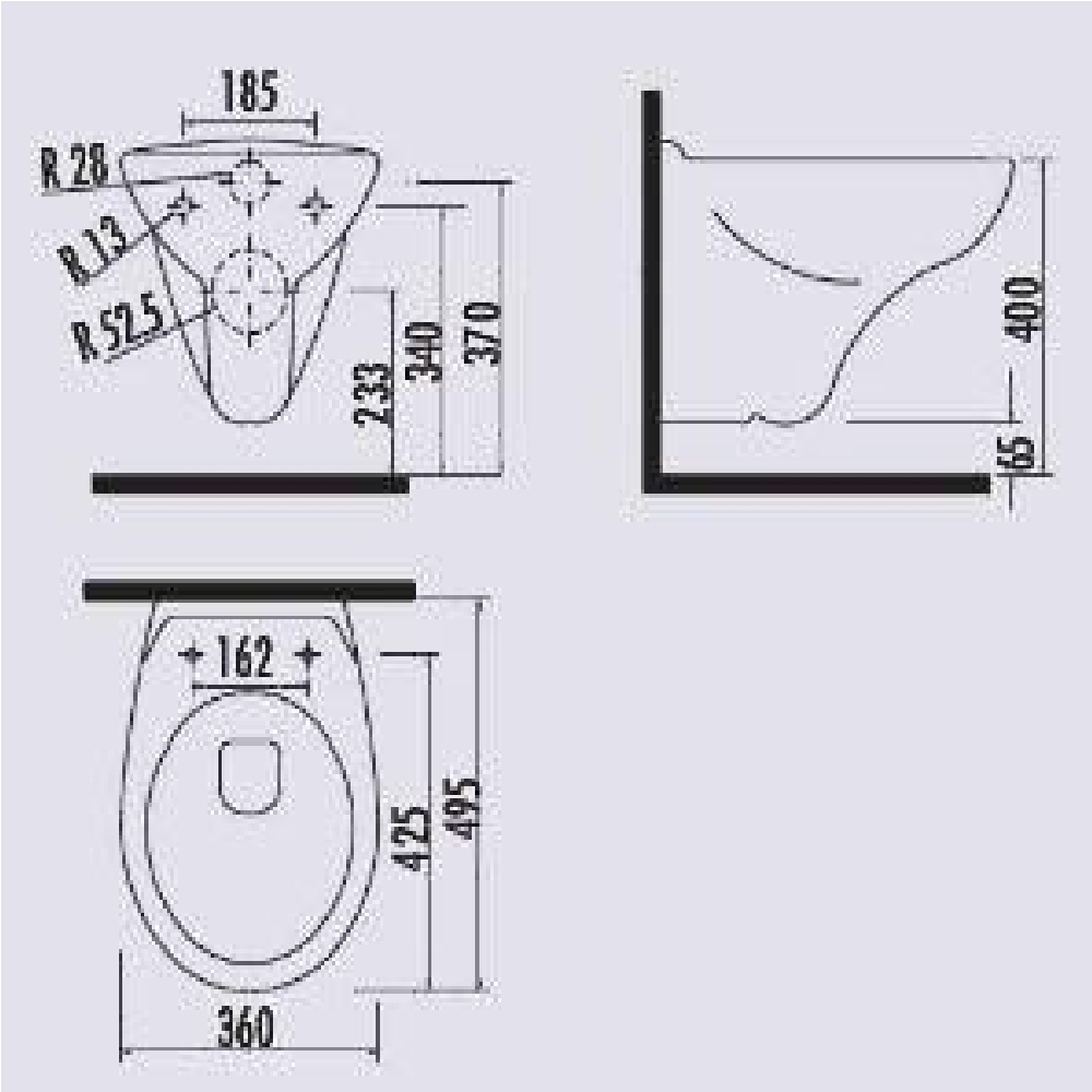 CREAVİT TP320 Asma Klozet Ve CREAVİT Yavaş Kapanır Kapak