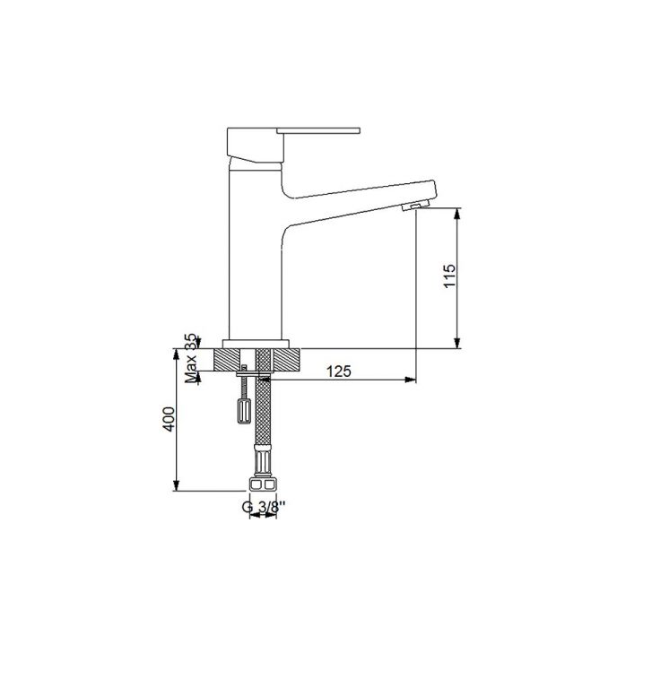 Newarc 971525 Domino Yüksek Lavabo Bataryası
