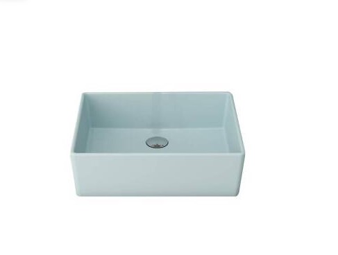 BOCCHİ 1215-029-0125 Bocchi Milano Çanak Lavabo 50 cm Mat Buz Mavi