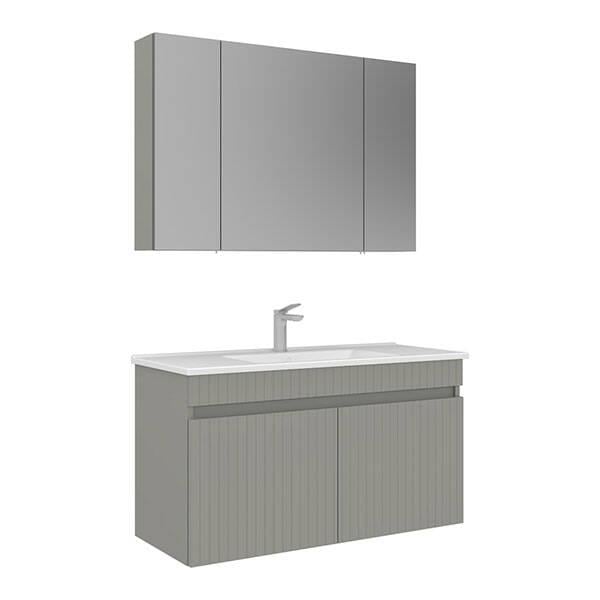 Orka Tivoli 100 CM Banyo Dolabı Takım Mat Kaşmir