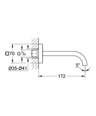 Grohe 13264000 Allure Çıkış Ucu Krom