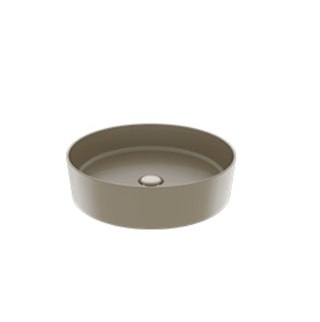 CREAVİT Loop Ø 45 cm Çanak Lavabo LP145-00CM CAPPUCINO Mat