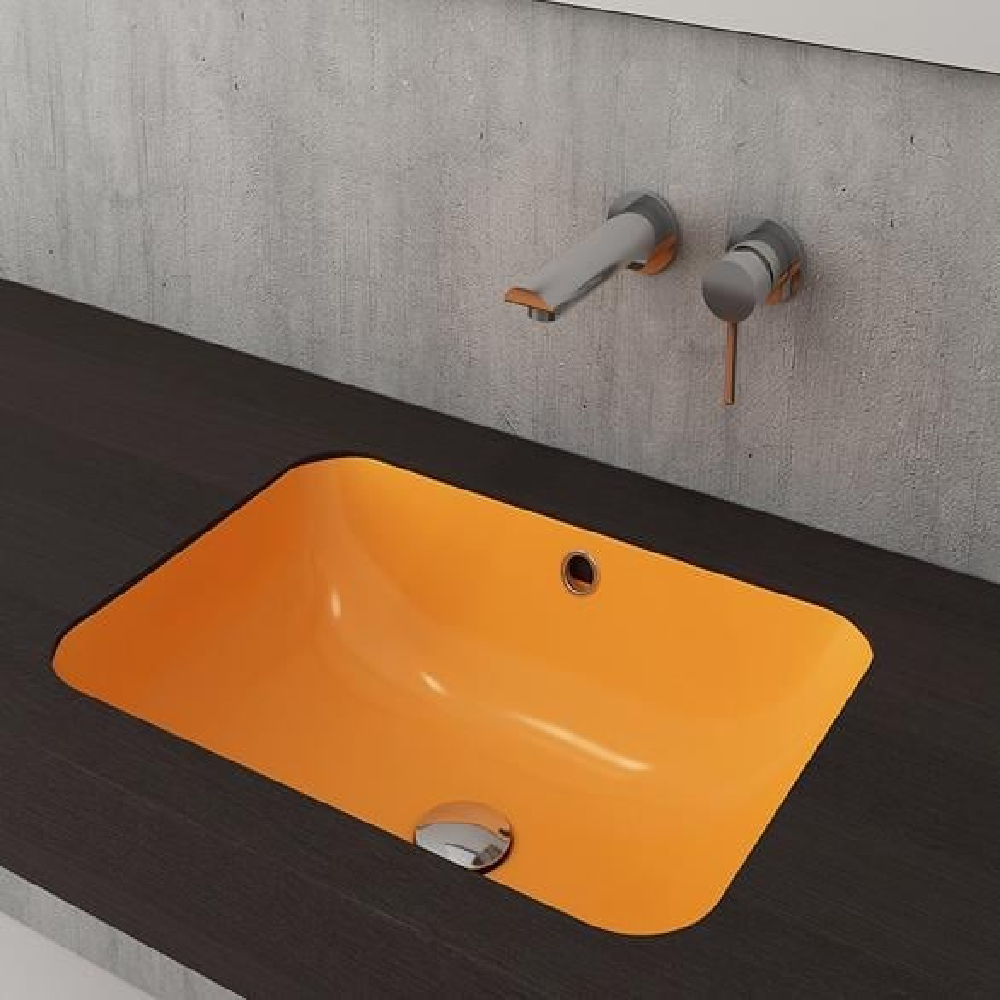 Bocchi Scala Tezgah Altı Lavabo Parlak Mandalina Sarısı 1006-021-0125