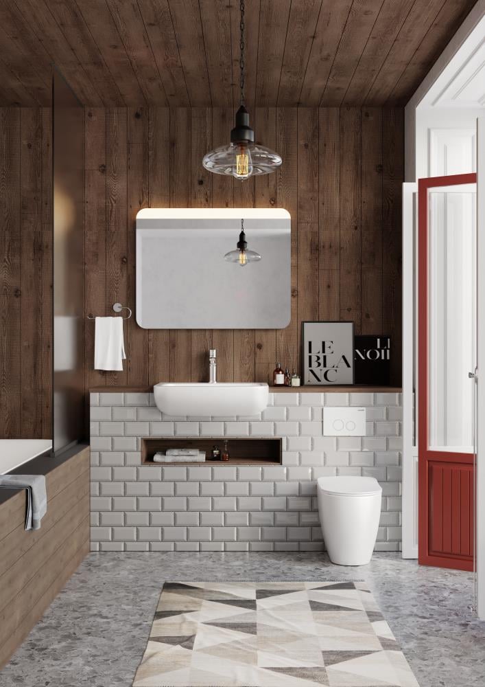 Creavit Fe350 Free Duvara Dayalı Tek Klozet ve Kapağı