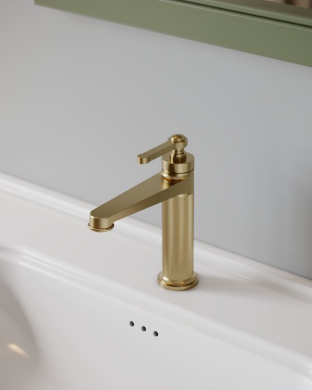 Creavit Lidya Lavabo Armatürü Fırçalı Altın