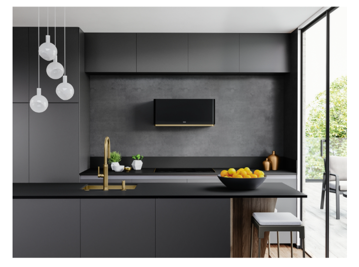 FRANKE Mythos Masterpiece FMY W BK M/GD 80 KL Matt Black+Gold Davlumbaz 335.0729.962