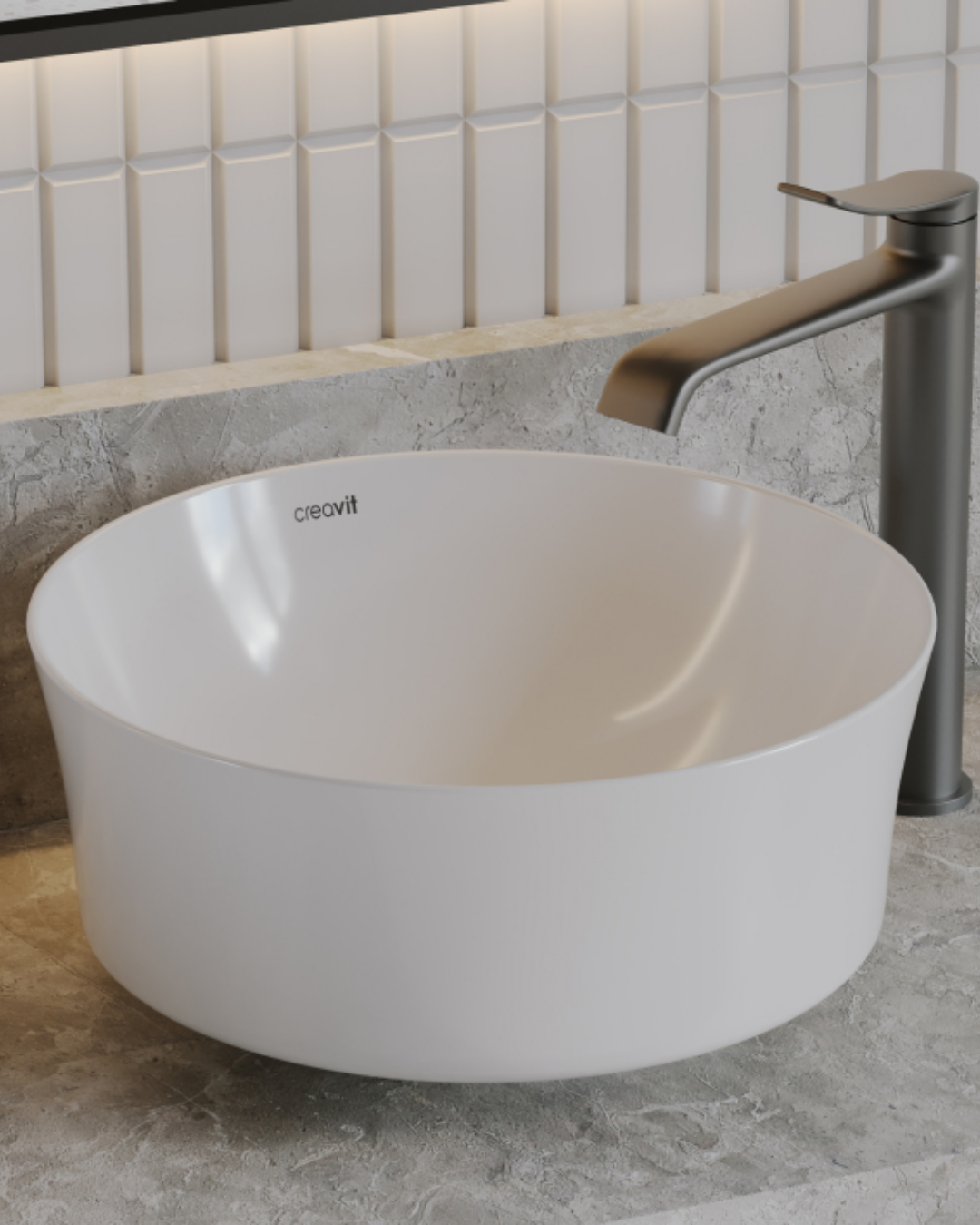 Creavit Fiore Tezgah Üstü Lavabo 40 cm FI140