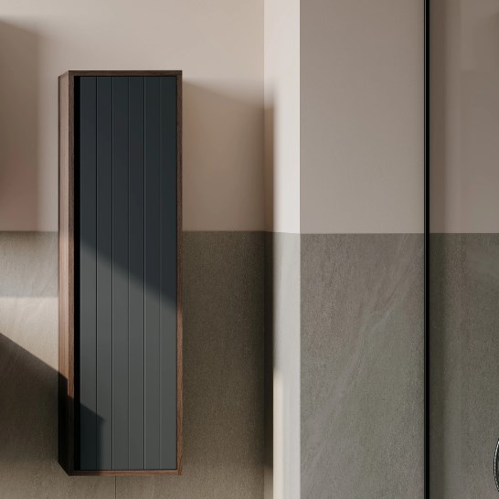 Orka Prato 40 cm Banyo Boy Dolabı Navaro Koyu Meşe Antrasit
