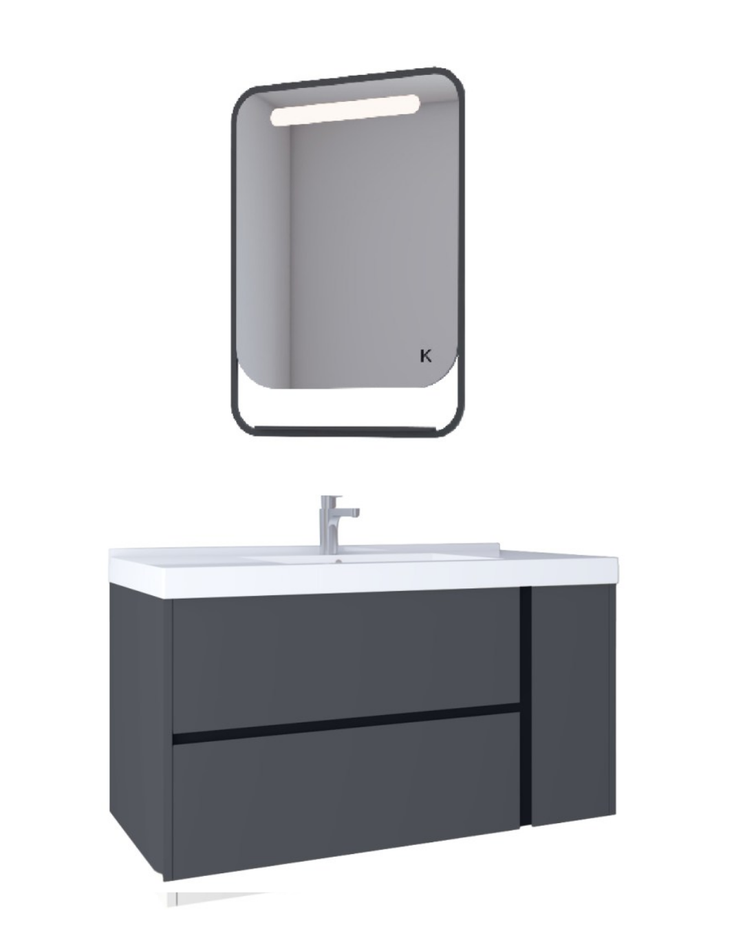 Kobos Linear Banyo Mobilyası Takımı Çekmeceli